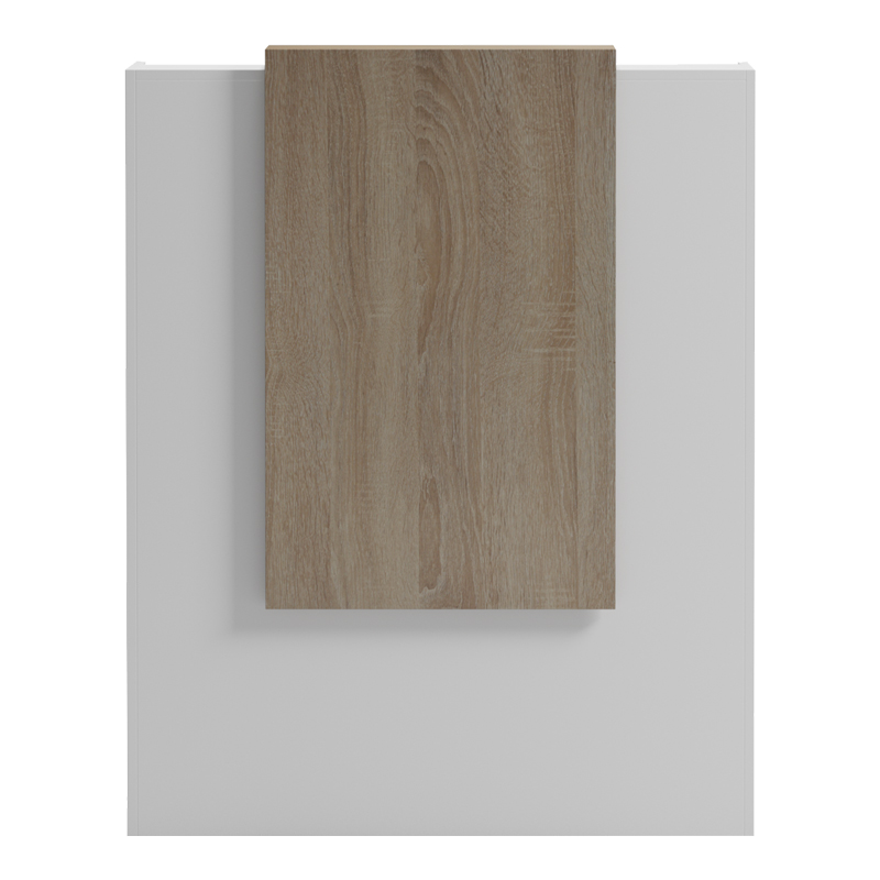 Γραφείο reception Zowel pakoworld με led λευκό - sonoma 90x40x110εκ 6