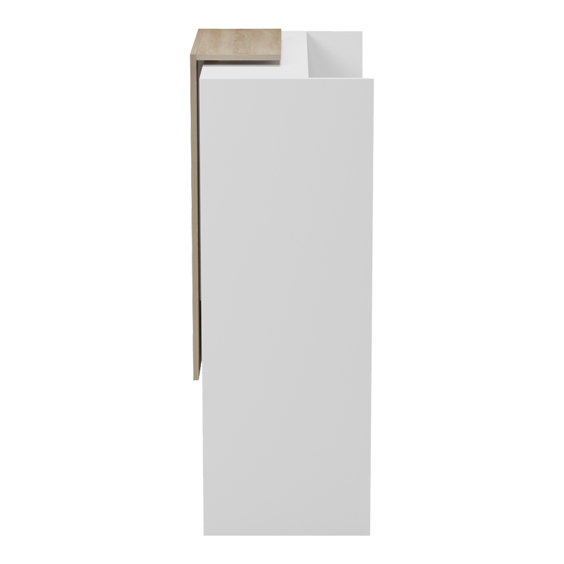 Γραφείο reception Zowel pakoworld με led λευκό - sonoma 90x40x110εκ 7