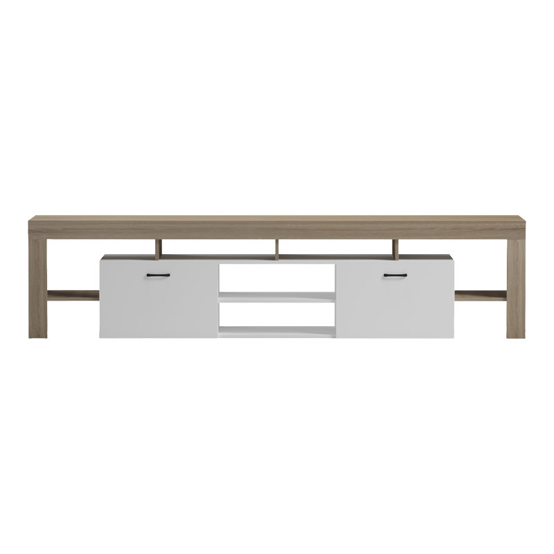 Έπιπλο τηλεόρασης Liner pakoworld sonoma-λευκό 210x40x50εκ 6