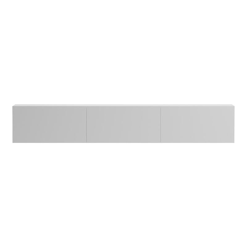 Έπιπλο τηλεόρασης επιτοίχιο με Led Rival pakoworld λευκό 180x35x30εκ 4