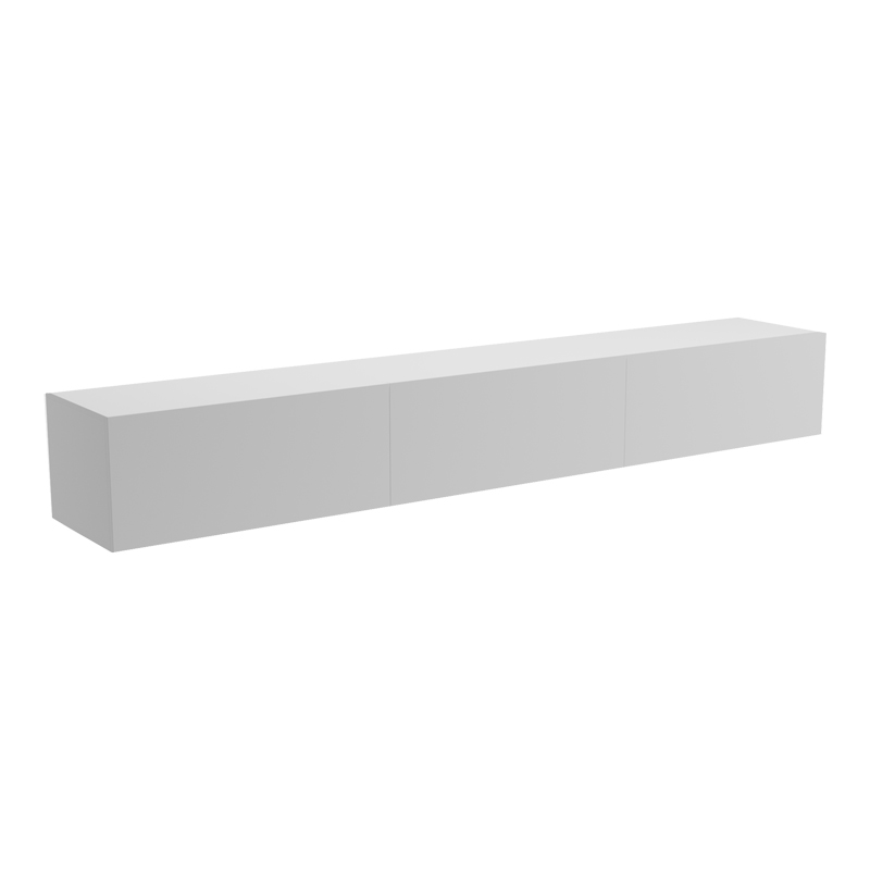 Έπιπλο τηλεόρασης επιτοίχιο με Led Rival pakoworld λευκό 210x35x30εκ 3