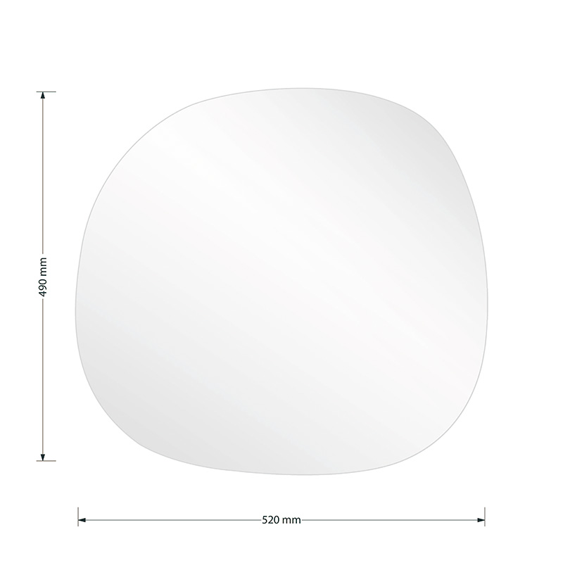 Καθρέπτης Frameless 1 pakoworld 49x1.2x52εκ 3