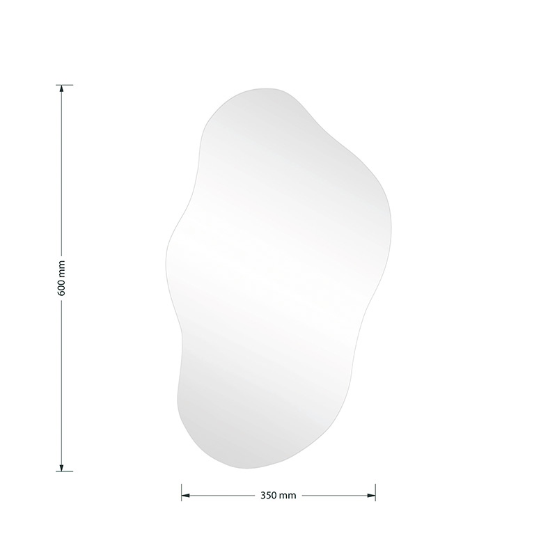 Καθρέπτης Ιrregular 2 pakoworld 35x1x60εκ 3