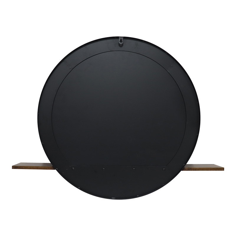 Καθρέπτης με ράφι Salmin pakoworld μέταλλο σε μαύρη απόχρωση 80x10x60εκ 4