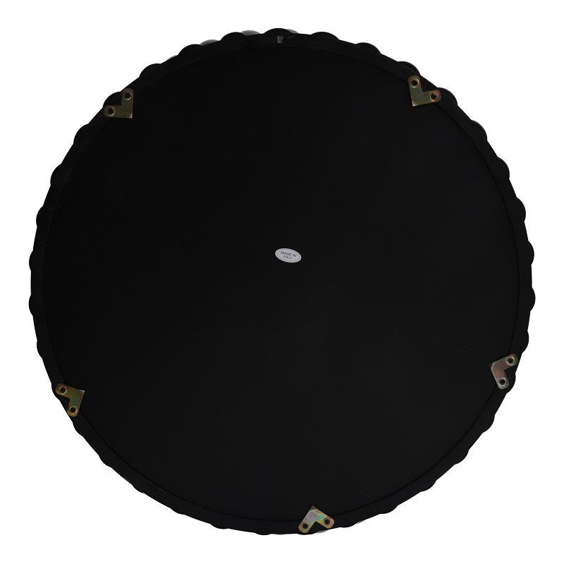 Καθρέπτης Specio pakoworld ξύλο σε μαύρη απόχρωση Φ60x4.5εκ 4