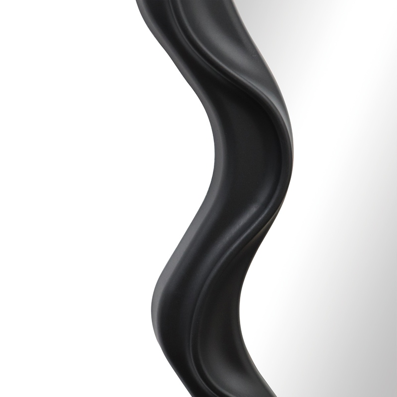 Καθρέπτης Liquid pakoworld pp σε μαύρη απόχρωση 26x2.7x39εκ 4