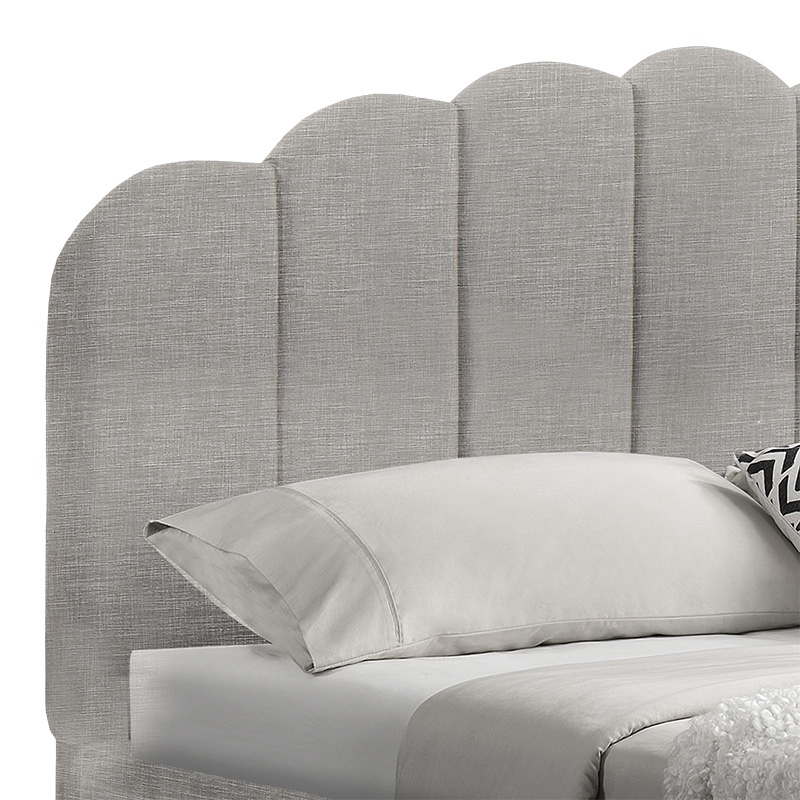 Κρεβάτι Tatiana pakoworld ύφασμα γκρι με αποθηκευτικό χώρο 160x200εκ 7