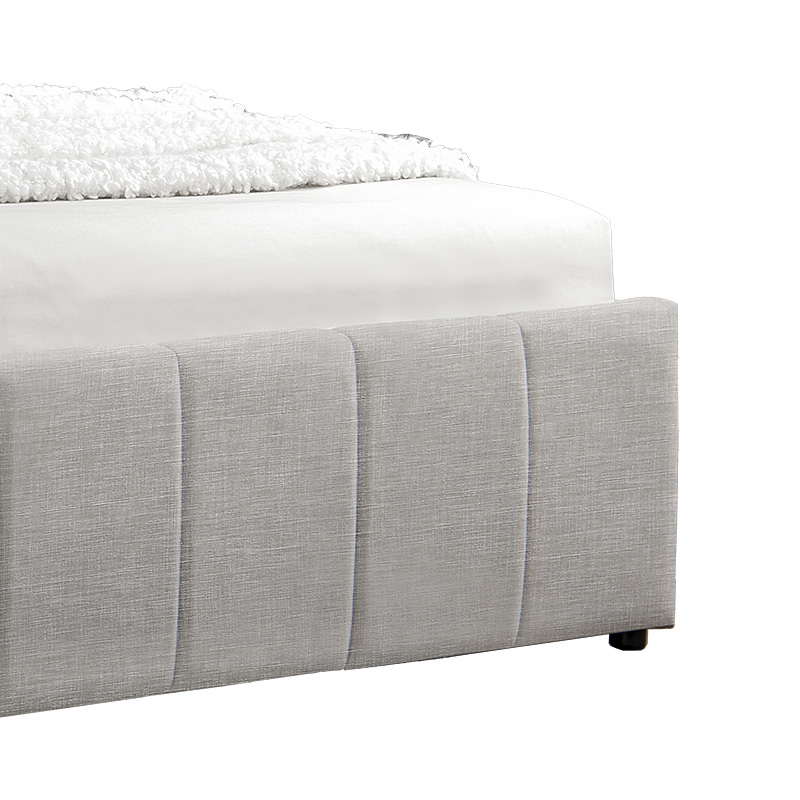 Κρεβάτι Tatiana pakoworld ύφασμα γκρι με αποθηκευτικό χώρο 160x200εκ 8