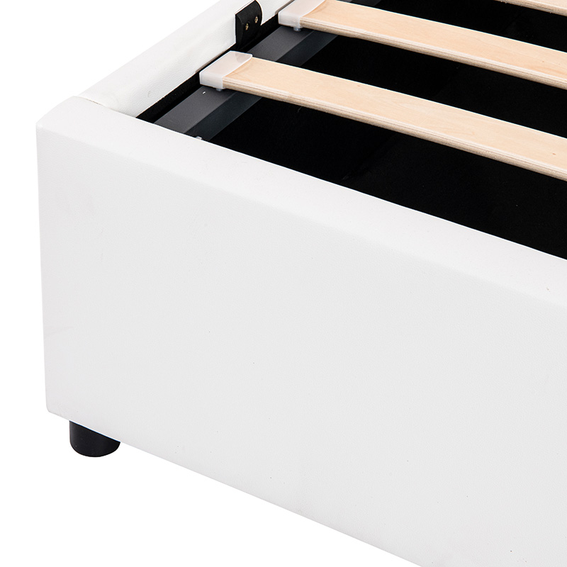 Κρεβάτι Circe pakoworld PU λευκό με αποθηκευτικό χώρο 150x200εκ 8