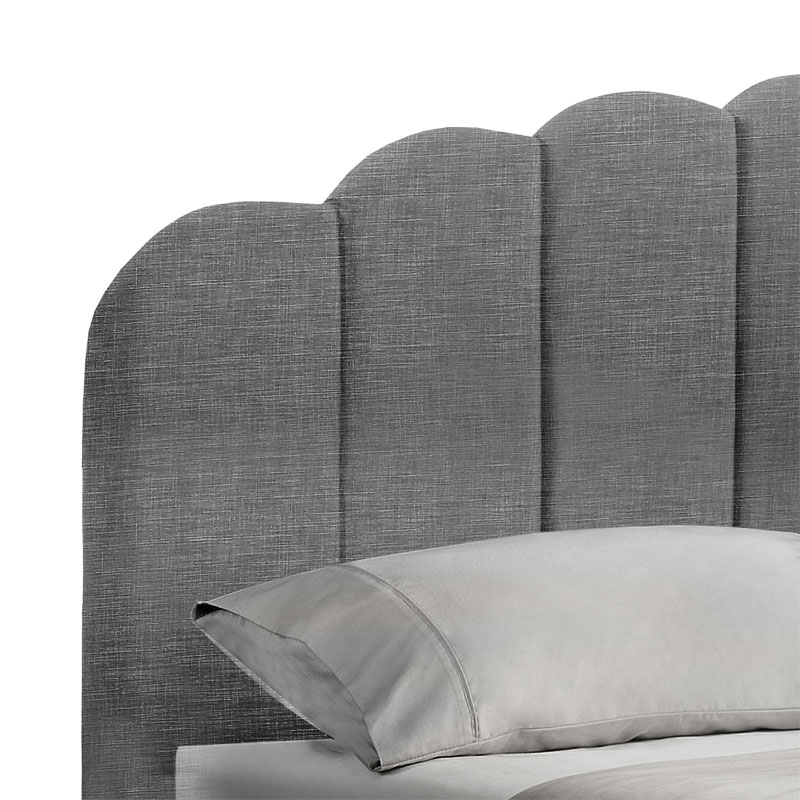 Κρεβάτι διπλό Tatiana pakoworld ύφασμα ανθρακί με αποθηκευτικό χώρο 160x200εκ 5