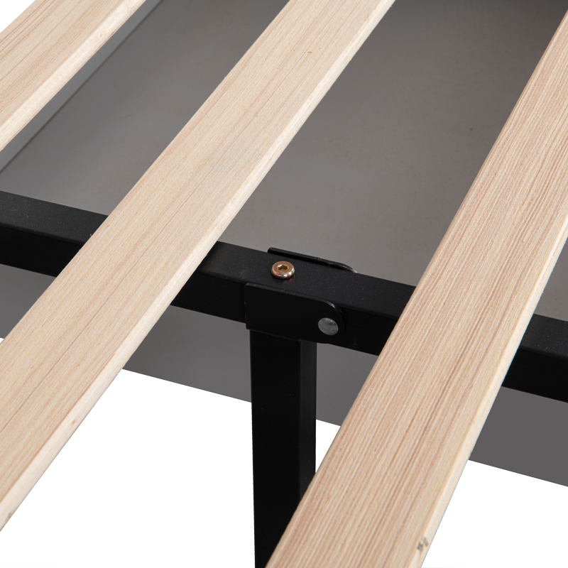 Κρεβάτι Veloty pakoworld ύφασμα ανθρακί με συρτάρια 150x200εκ 6