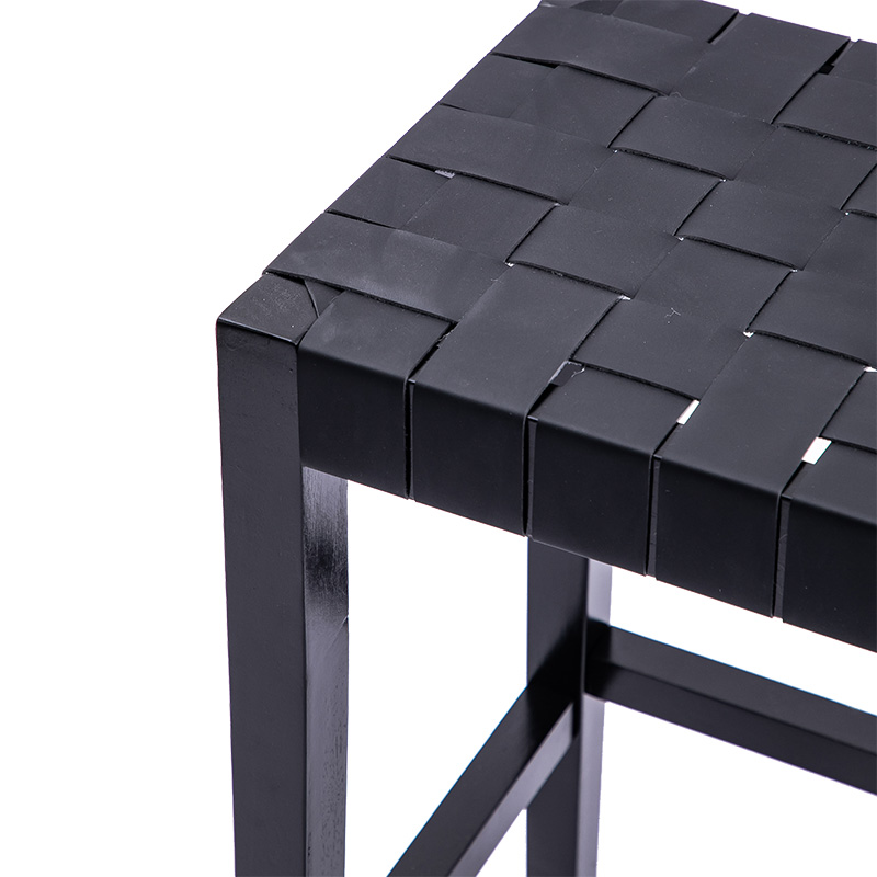 Σκαμπό Ridley pakoworld ξύλο-pu μαύρο 51x34x61.5εκ 4