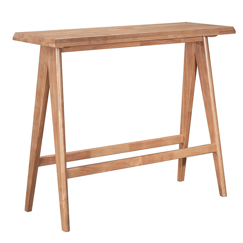 Τραπεζαρία μπαρ Winslow pakoworld σετ 5τεμ ξύλο rubberwood ανοιχτό καρυδί 120x45x100εκ 3