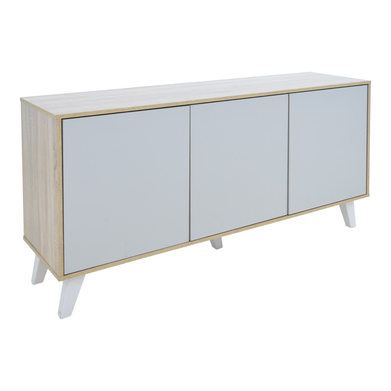 Μπουφές Billie pakoworld sonoma-γκρι 149x40x77εκ 2