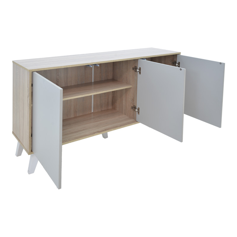 Μπουφές Billie pakoworld sonoma-γκρι 149x40x77εκ 4