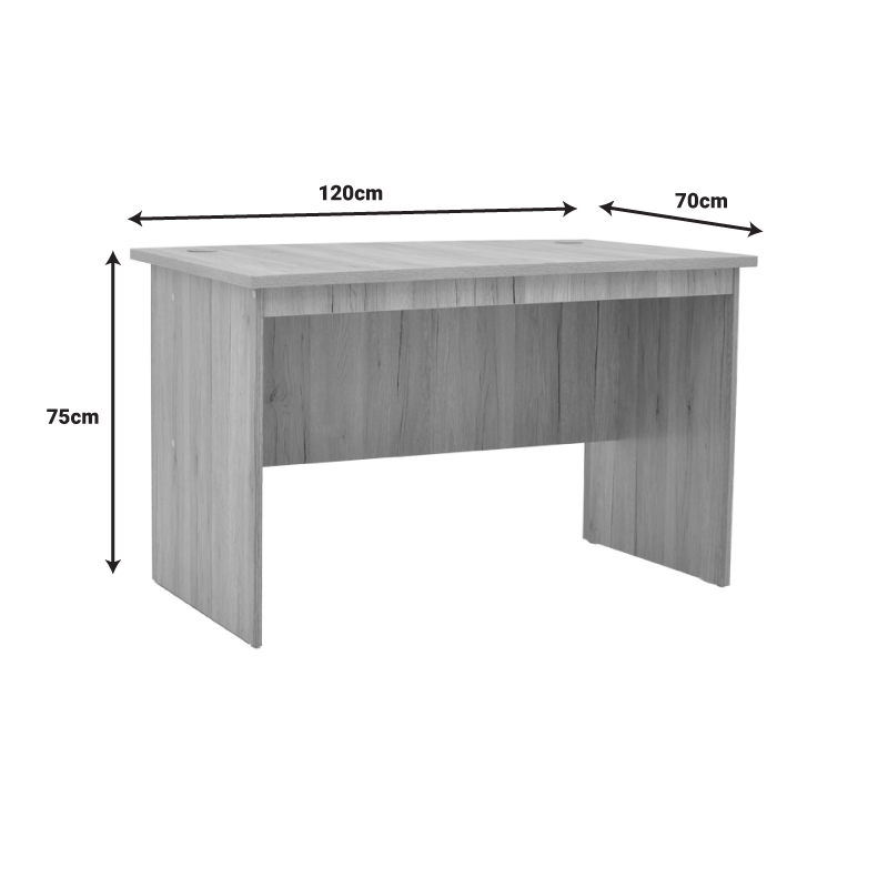 Γραφείο εργασίας Anze pakoworld φυσικό μελαμίνης 120x70x75εκ 4