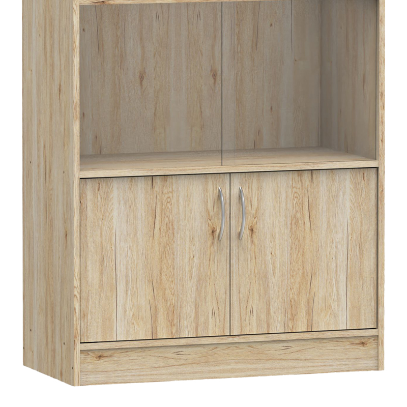Βιβλιοθήκη Burcy pakoworld oak 80x40x177εκ 3