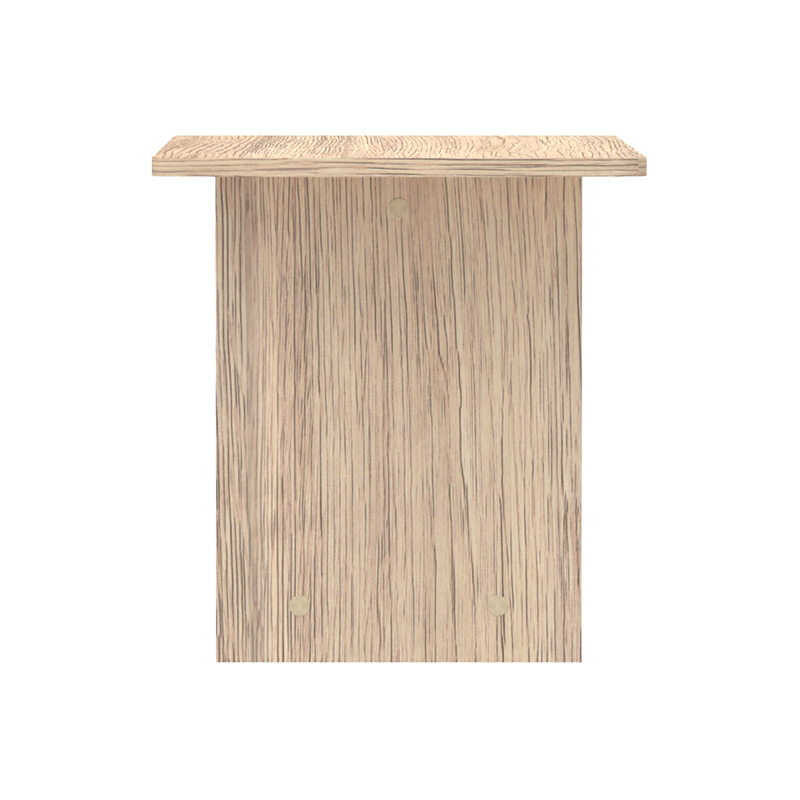 Τραπέζι Kumba pakoworld σε oak απόχρωση 80x40x42εκ 4