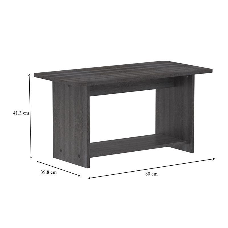 Τραπέζι Kumba pakoworld σε ανθρακί-wenge απόχρωση 80x40x42εκ 5
