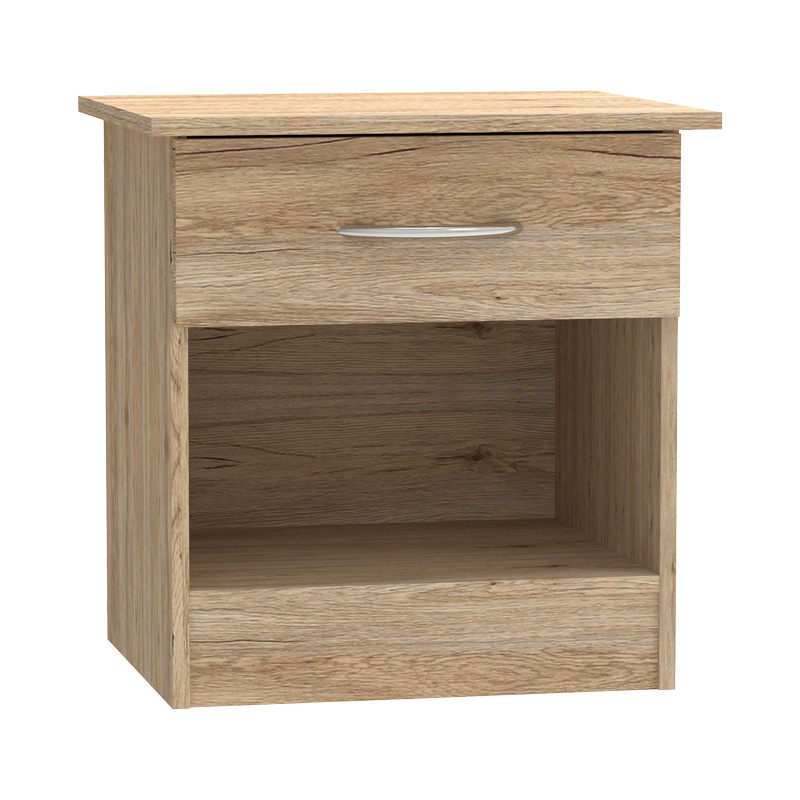 Κομοδίνο Kona pakoworld σε oak απόχρωση 40x34x42εκ 1