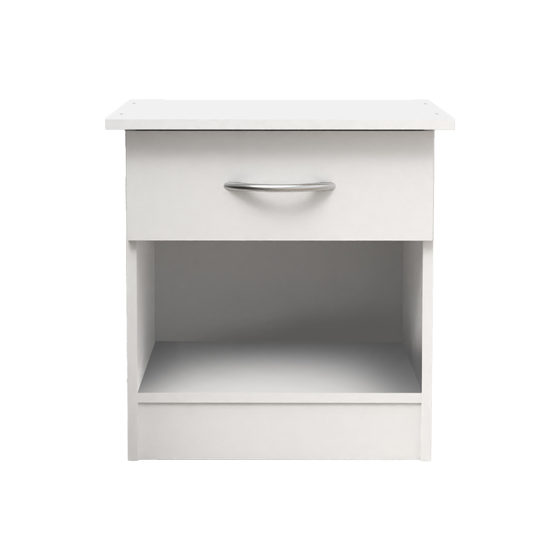 Κομοδίνο Kona pakoworld σε λευκή απόχρωση 40x34x42εκ 3