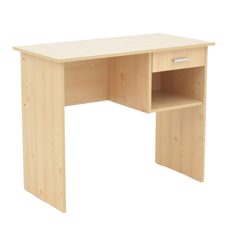 Γραφείο εργασίας με συρτάρι Michael pakoworld φυσικό 88x45x72εκ 1