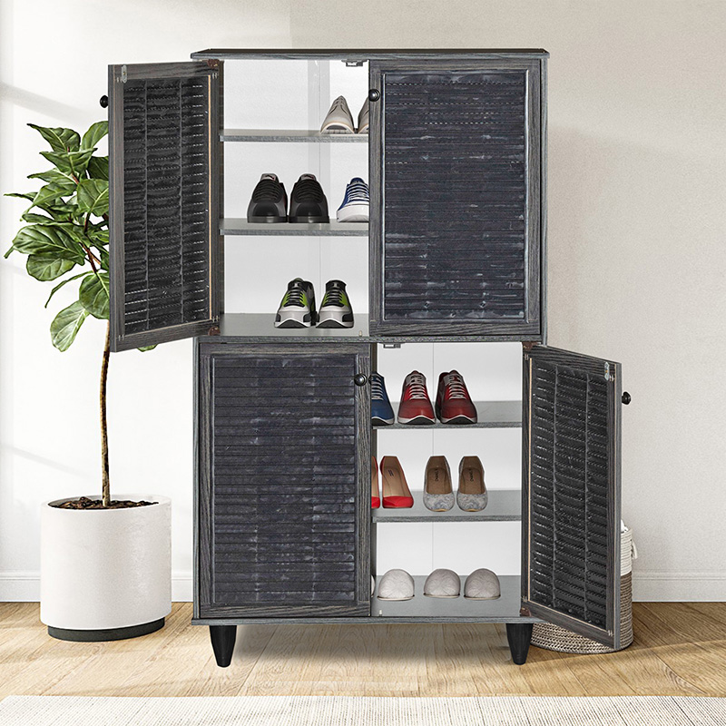 Παπουτσοθήκη-ντουλάπι Ronan pakoworld χρώμα wenge 70.5x35x122εκ 3