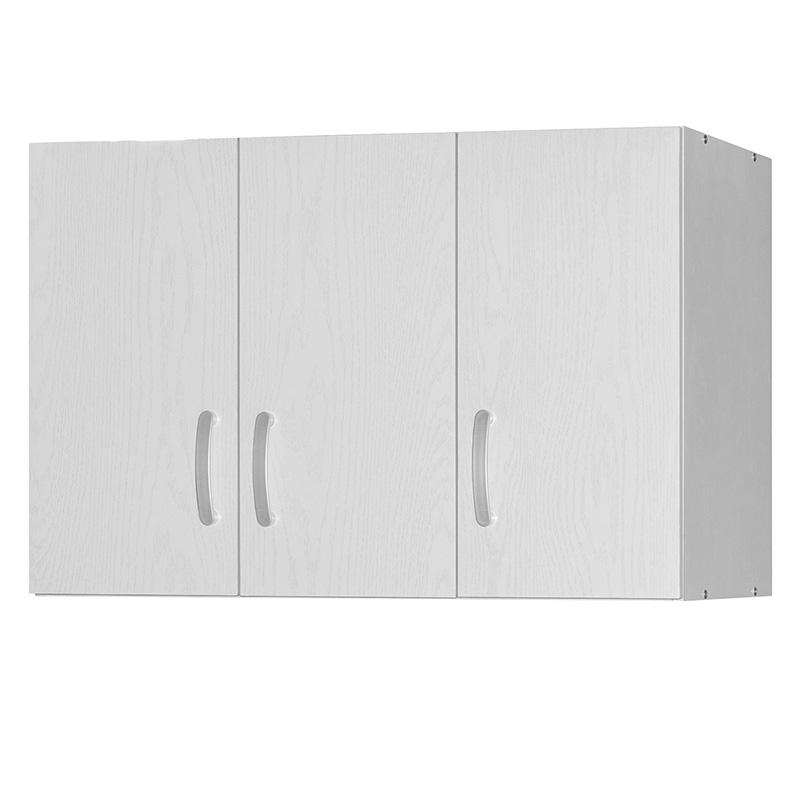 Ντουλάπα τρίφυλλη και πατάρι Zelia pakoworld λευκό 90x42x240εκ. 4