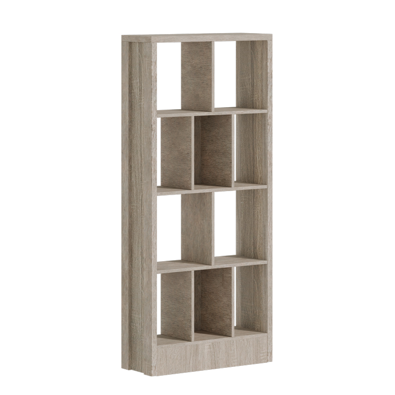 Βιβλιοθήκη Dividre pakoworld sonoma oak μελαμίνης 80x30x181εκ 2
