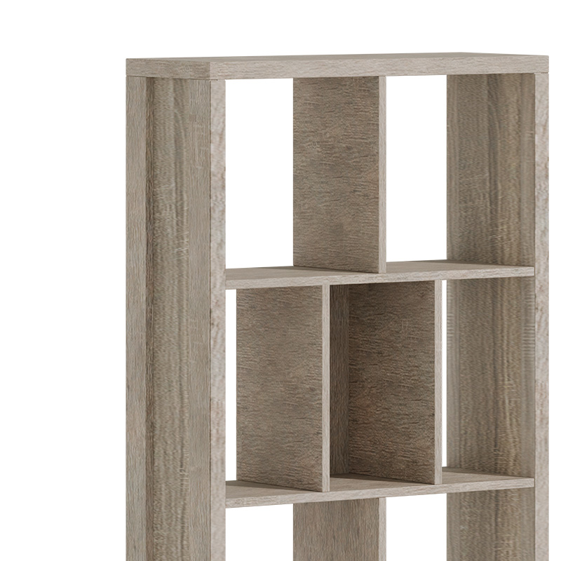 Βιβλιοθήκη Dividre pakoworld sonoma oak μελαμίνης 80x30x181εκ 4