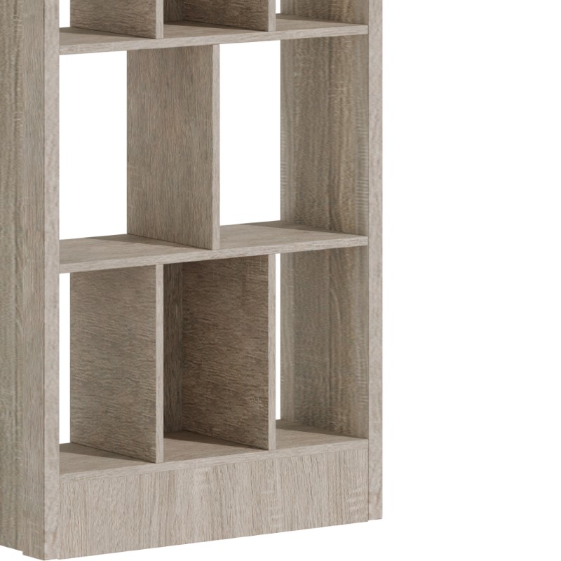 Βιβλιοθήκη Dividre pakoworld sonoma oak μελαμίνης 80x30x181εκ 5