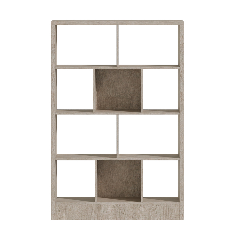 Βιβλιοθήκη Dividre pakoworld sonoma oak μελαμίνης 120x30x181εκ 2