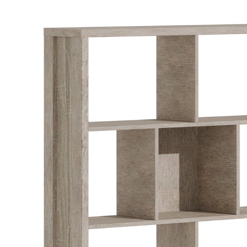 Βιβλιοθήκη Dividre pakoworld sonoma oak μελαμίνης 120x30x181εκ 3