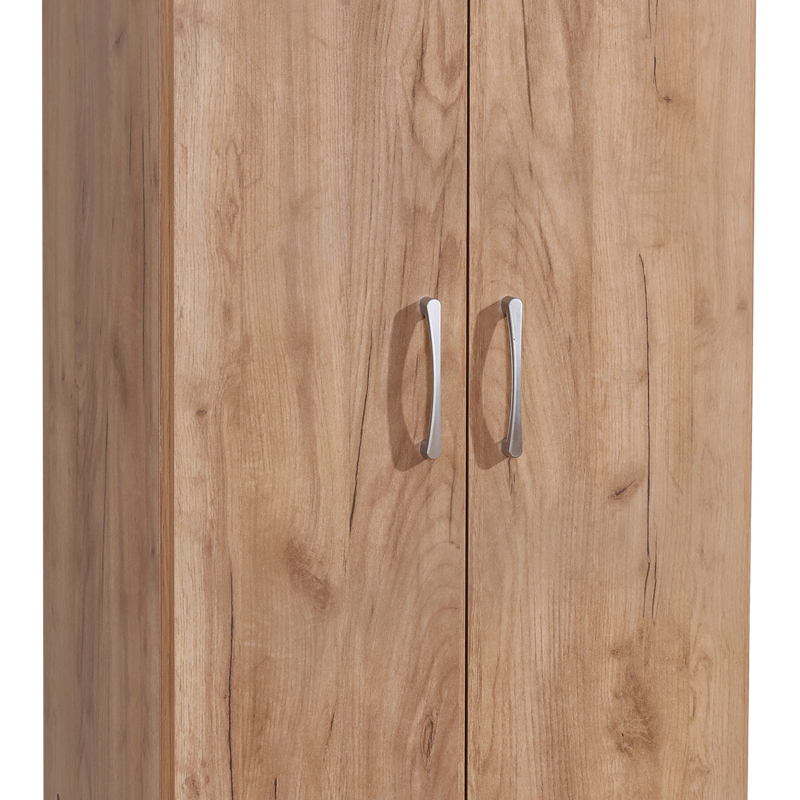 Ντουλάπα Jonar pakoworld δίφυλλη oak μελαμίνης 60x42x180εκ 3