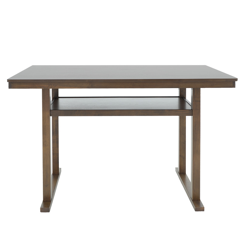 Τραπέζι μπαρ Tenor pakoworld φυσικό ξύλο rubberwood-ΜDF καρυδί 150x90x91.5εκ 3