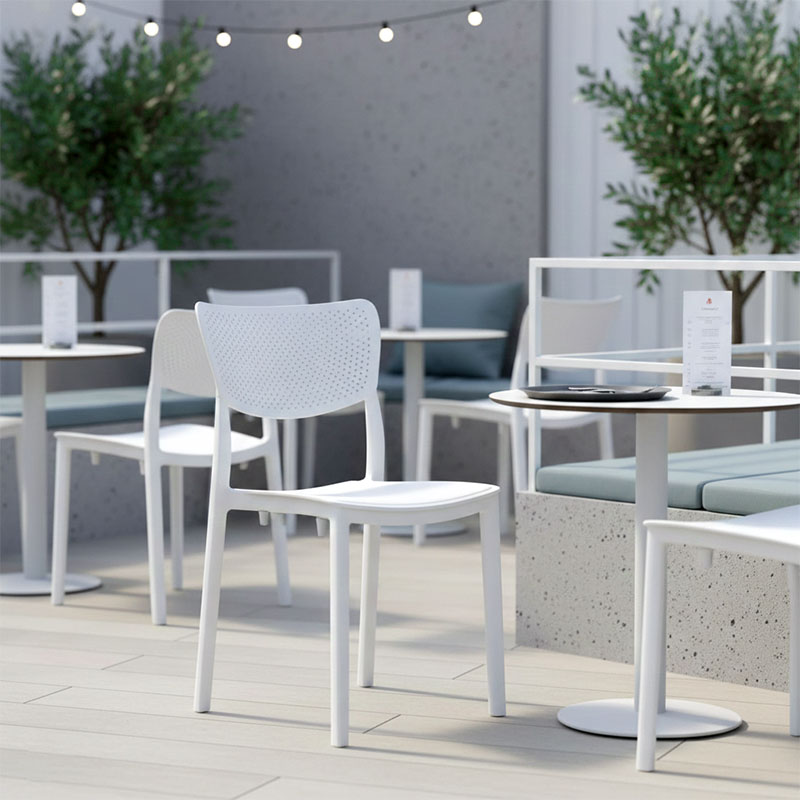 Καρέκλα Ignite pakoworld PP λευκό 2