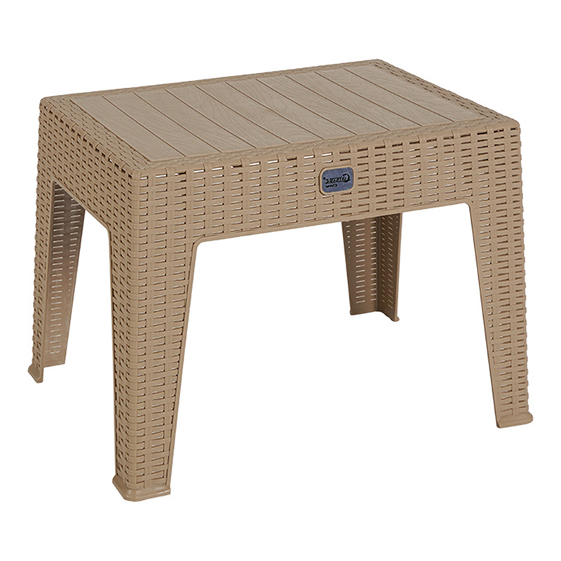 Τραπέζι Cosmic pakoworld PP cappucino 55x40x43.5εκ 1