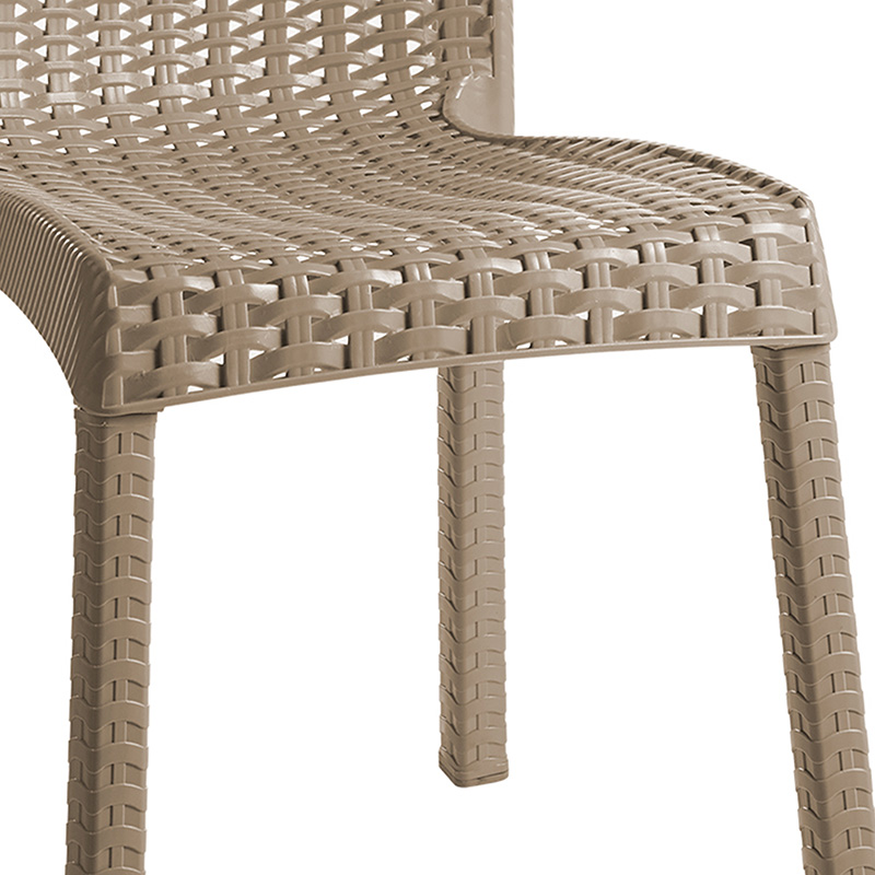 Καρέκλα Confident pakoworld PP cappucino 4