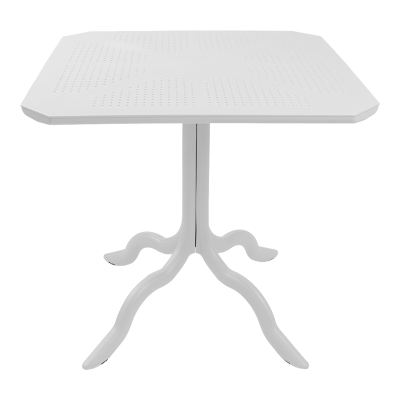 Τραπέζι Icon pakoworld PP σε λευκή απόχρωση 80x80x74.5εκ 2