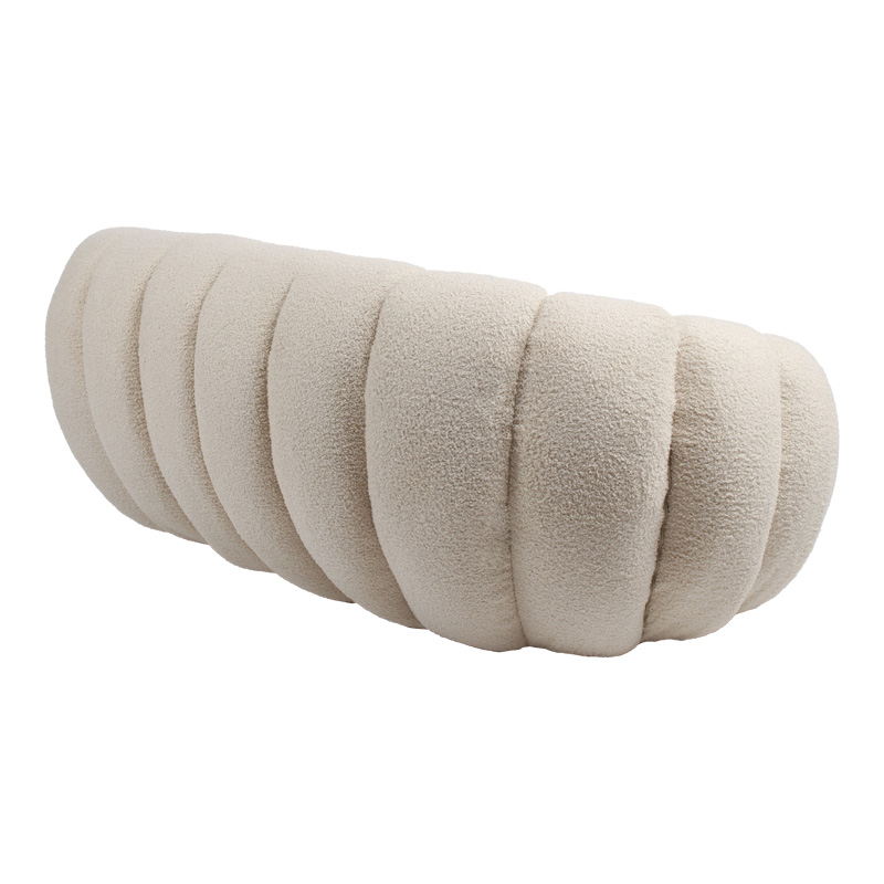 Καναπές 2θέσιος Yannick pakoworld μπουκλέ ύφασμα σε μπεζ απόχρωση 148x92x62εκ 3