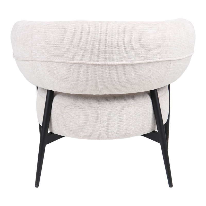 Πολυθρόνα Penfel pakoworld ύφασμα σε κρεμ απόχρωση με πόδι μαύρο μέταλλο 85x72x73εκ 5