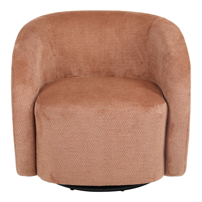 Πολυθρόνα Barrelo pakoworld περιστρεφόμενη ύφασμα σάπιο μήλο 77x72x69εκ 4