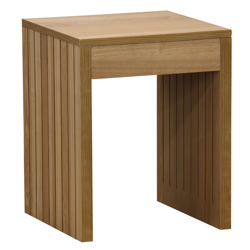 Βοηθητικό τραπέζι Focused pakoworld MDF φυσικό 40x40x50εκ 1