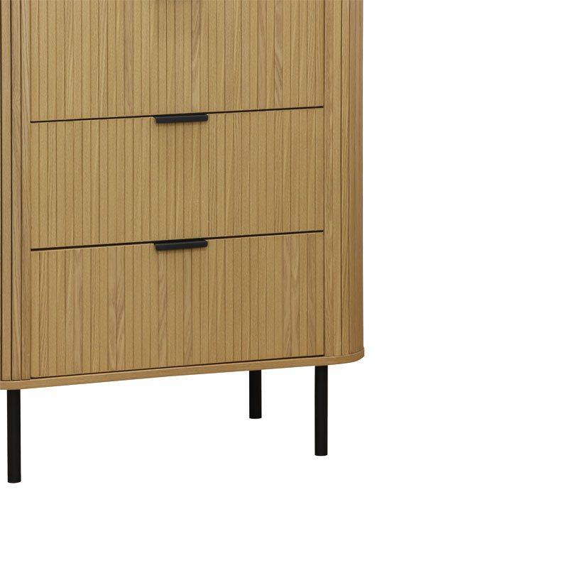 Συρταριέρα Scandi pakoworld με 4 συρτάρια φυσικό 79x46x115εκ 4