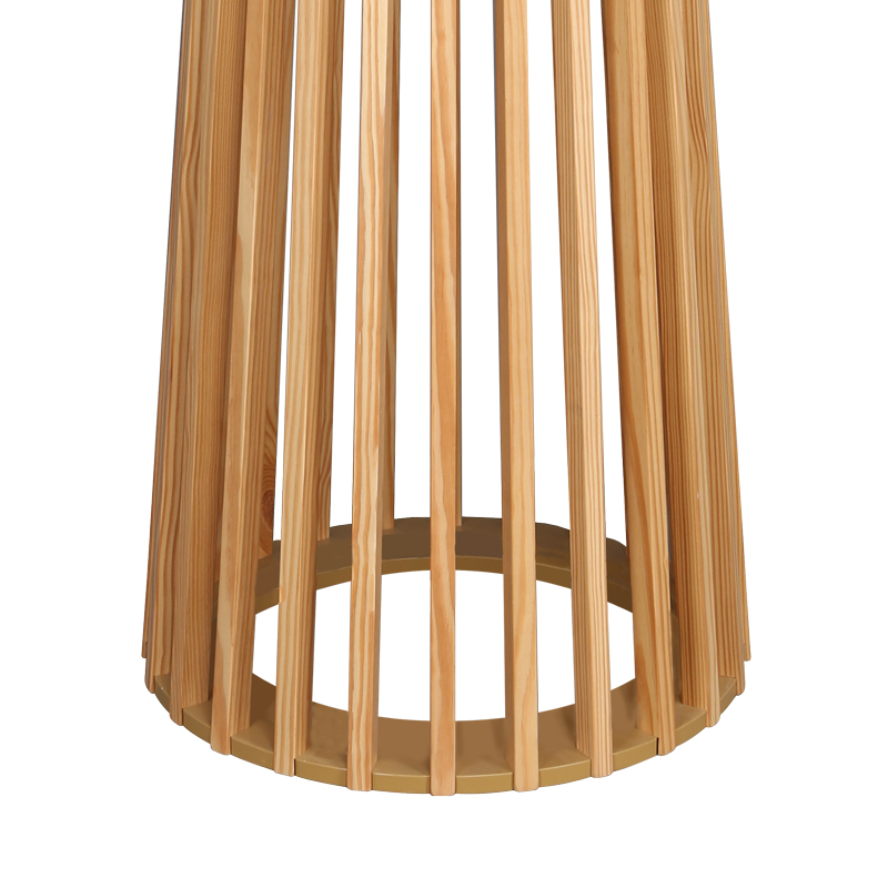 Τραπέζι μπαρ Domonic pakoworld mdf φυσικό Φ60x105εκ 4