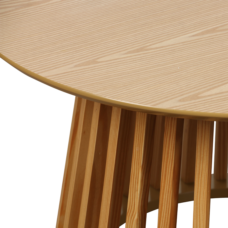 Τραπέζι σαλονιού Domonic pakoworld mdf/pw σε φυσική απόχρωση Φ80x45εκ 4