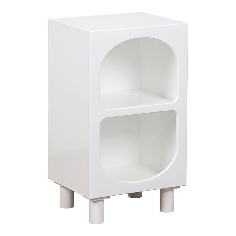 Κομοδίνο Emersi pakoworld MDF σε λευκή απόχρωση 40x32x70εκ 1