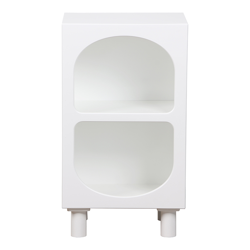 Κομοδίνο Emersi pakoworld MDF σε λευκή απόχρωση 40x32x70εκ 4