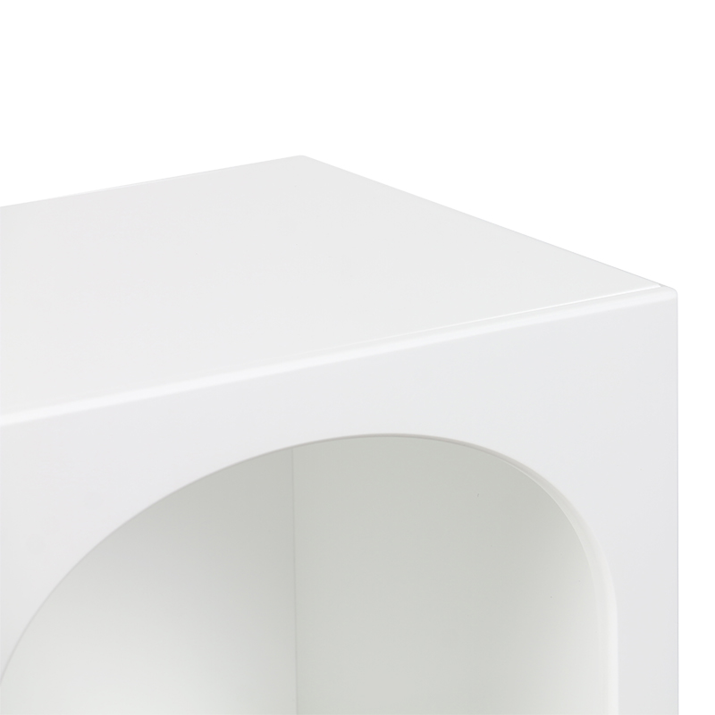Κομοδίνο Emersi pakoworld MDF σε λευκή απόχρωση 40x32x70εκ 5