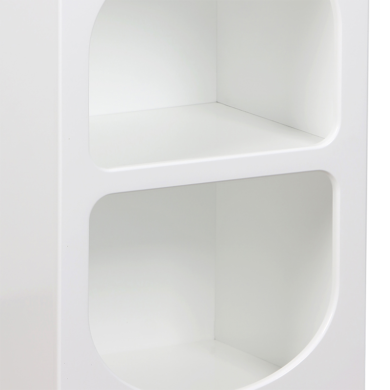 Κομοδίνο Emersi pakoworld MDF σε λευκή απόχρωση 40x32x70εκ 6